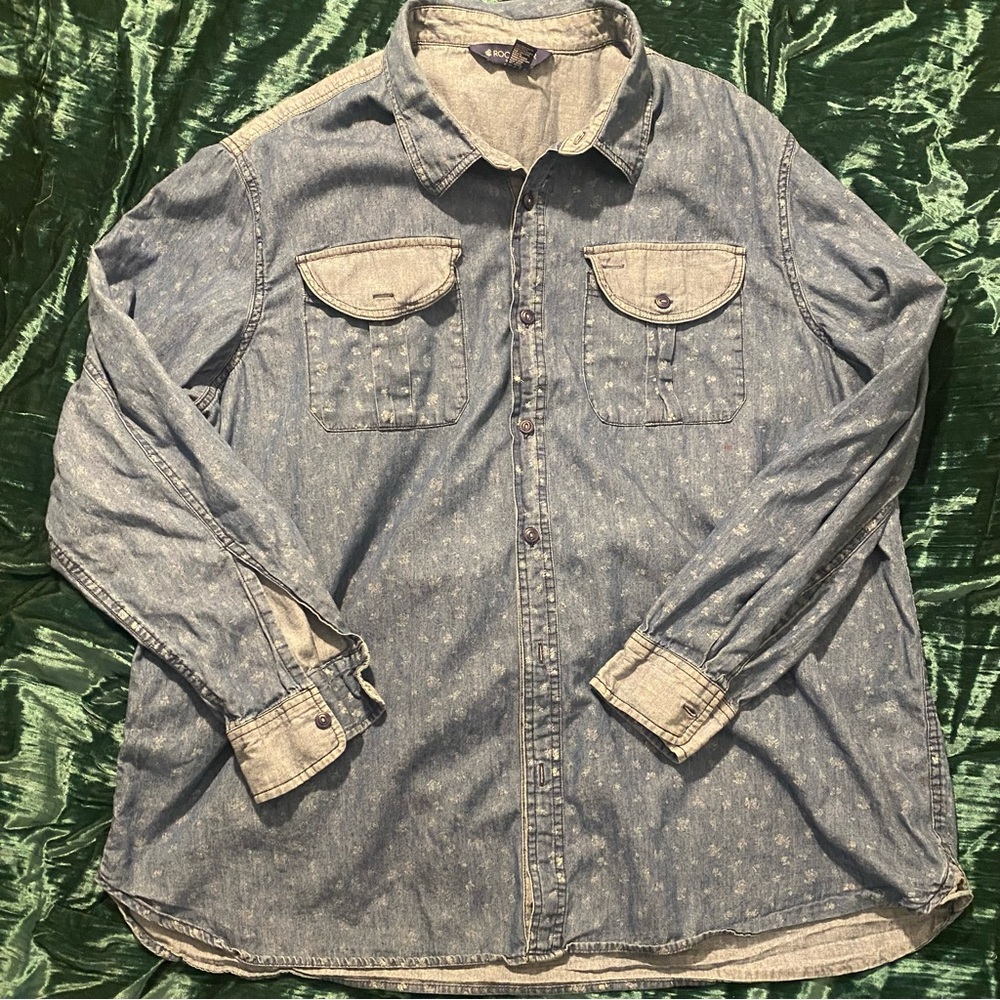 Rocawear Denim Button-Up Shirt